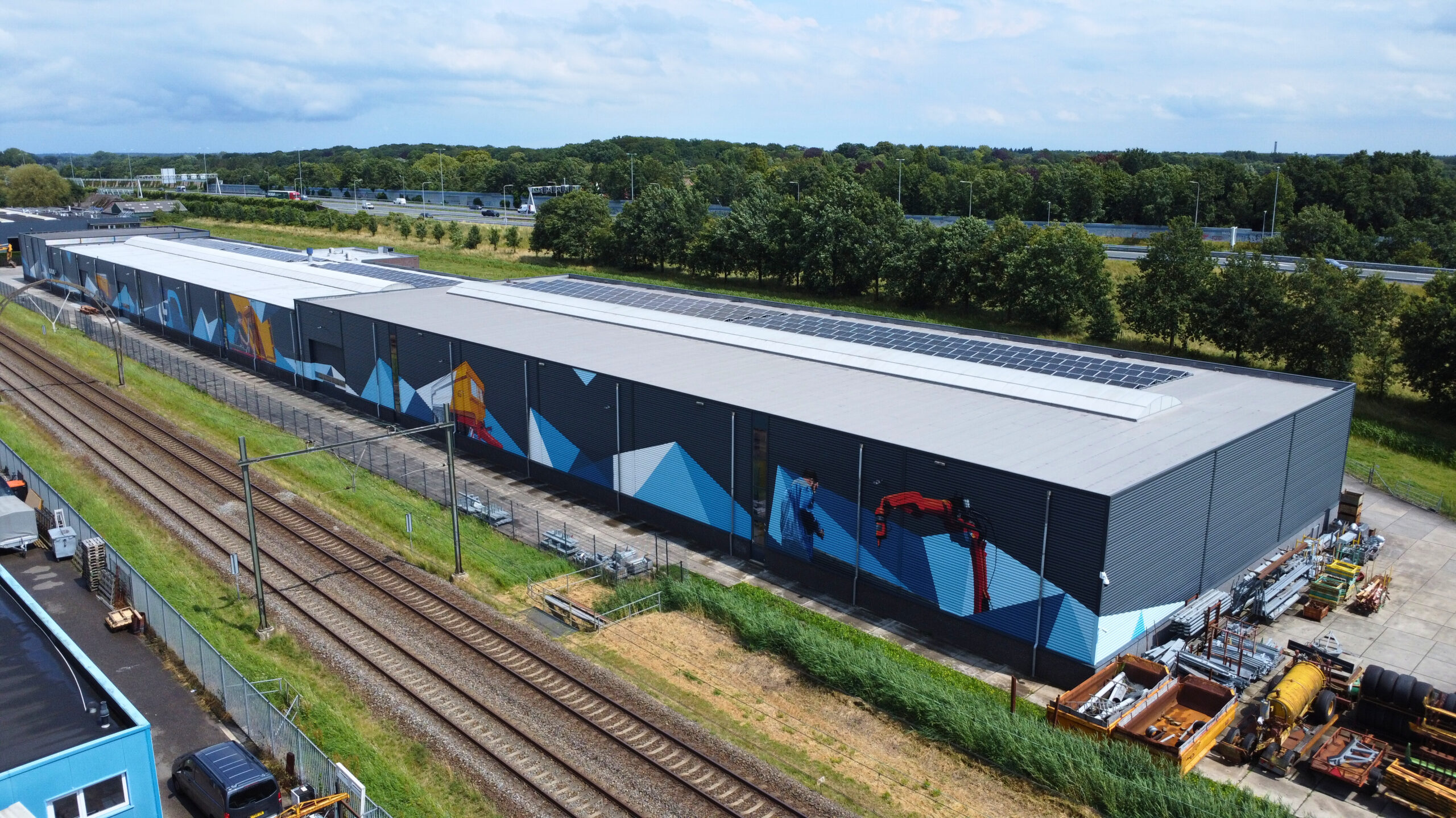 Dronebeelden van Ginkel Machines Utrecht